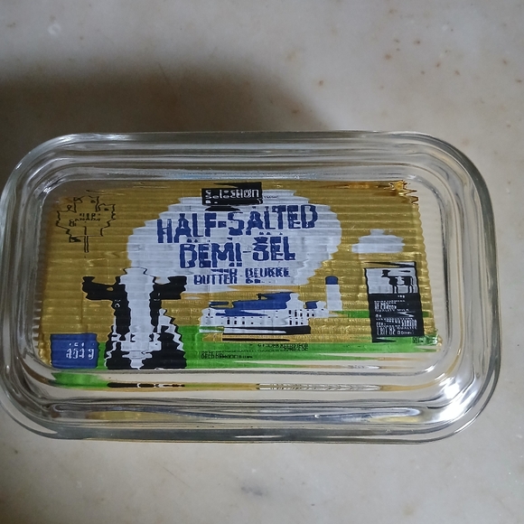 Vintage clear butter dish - Picture 6 of 7